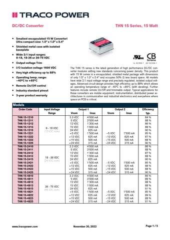 Datasheet Preview Page 1