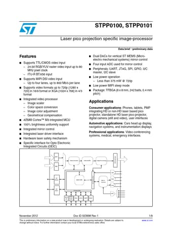  Datasheet Preview Page 1