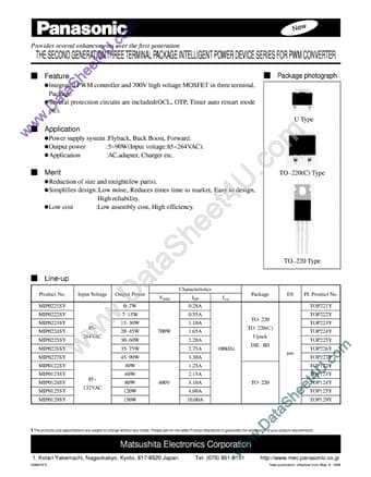  Datasheet Preview Page 1