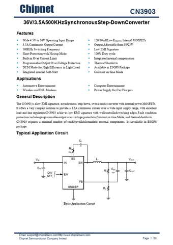  Datasheet Preview Page 1