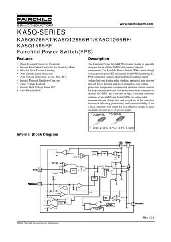  Datasheet Preview Page 1