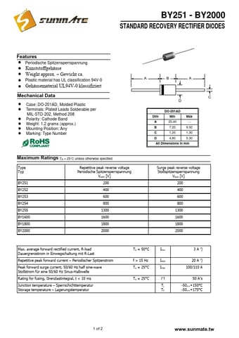  Datasheet Preview Page 1