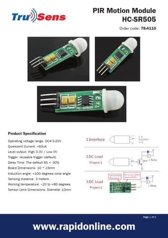  Datasheet Preview Page 1