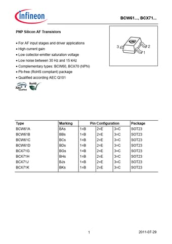  Datasheet Preview Page 1
