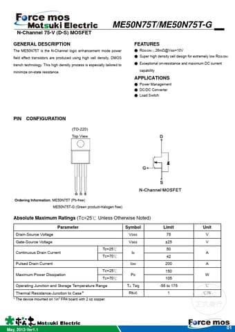  Datasheet Preview Page 1
