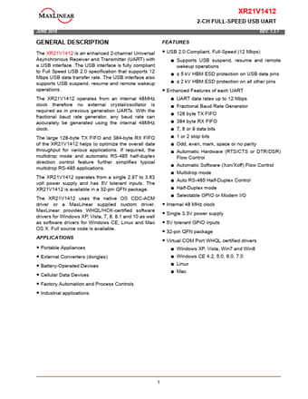  Datasheet Preview Page 1