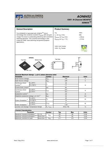  Datasheet Preview Page 1