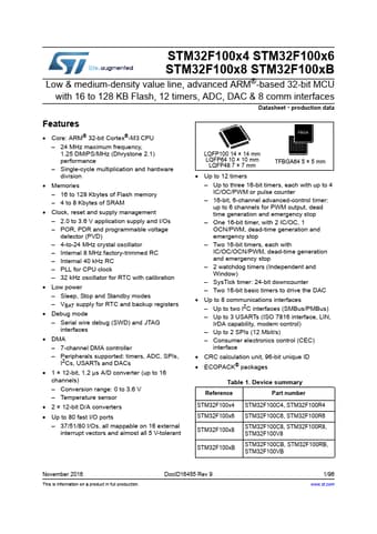  Datasheet Preview Page 1