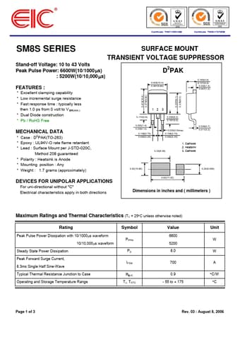  Datasheet Preview Page 1