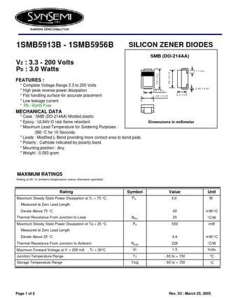  Datasheet Preview Page 1