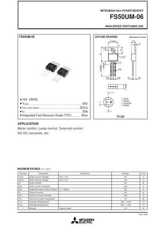  Datasheet Preview Page 1