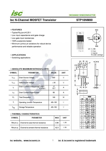  Datasheet Preview Page 1