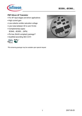  Datasheet Preview Page 1