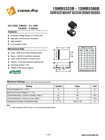  Datasheet Preview Page 1