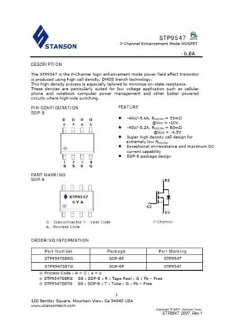  Datasheet Preview Page 1