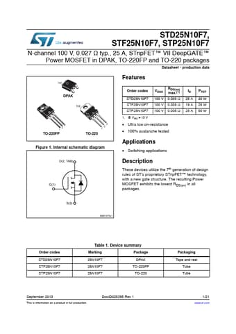  Datasheet Preview Page 1