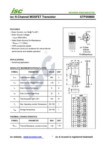  Datasheet Preview Page 1