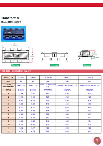  Datasheet Preview Page 1
