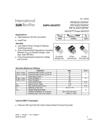  Datasheet Preview Page 1