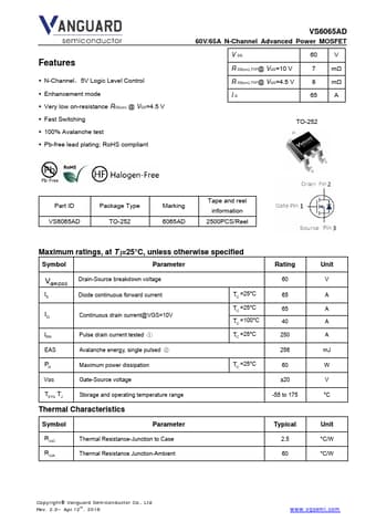  Datasheet Preview Page 1
