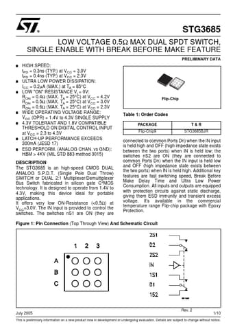  Datasheet Preview Page 1