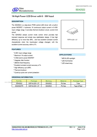  Datasheet Preview Page 1