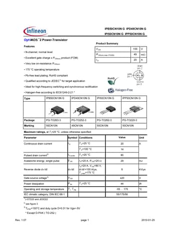  Datasheet Preview Page 1