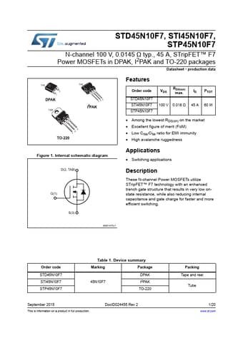  Datasheet Preview Page 1