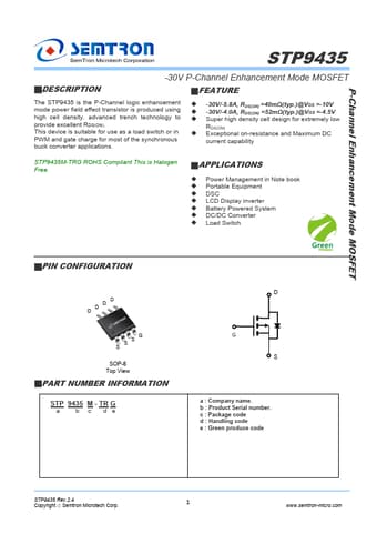  Datasheet Preview Page 1