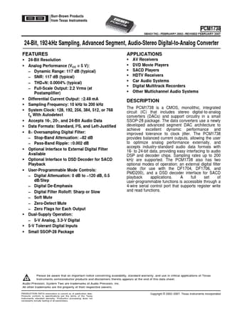  Datasheet Preview Page 1