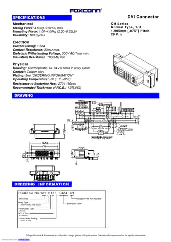  Datasheet Preview Page 1