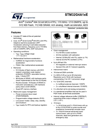  Datasheet Preview Page 1