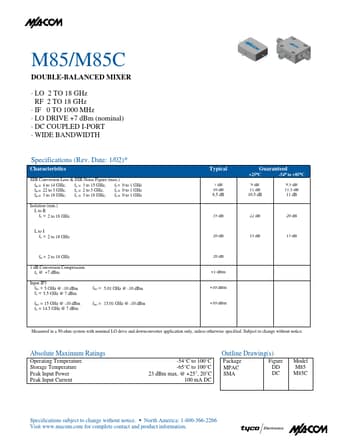  Datasheet Preview Page 1