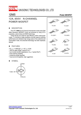  Datasheet Preview Page 1