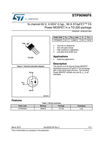 Datasheet Preview Page 1