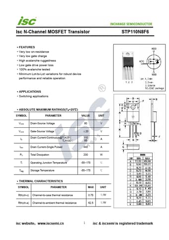 Datasheet Preview Page 1