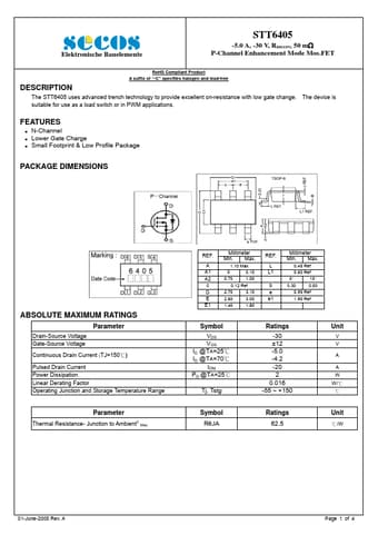  Datasheet Preview Page 1