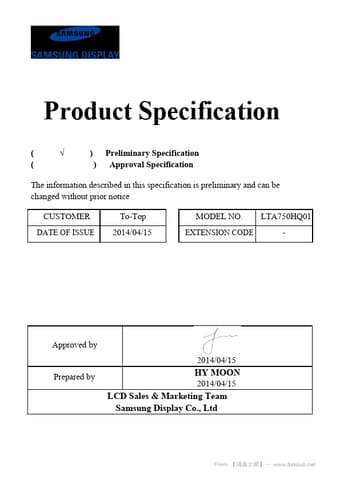  Datasheet Preview Page 1