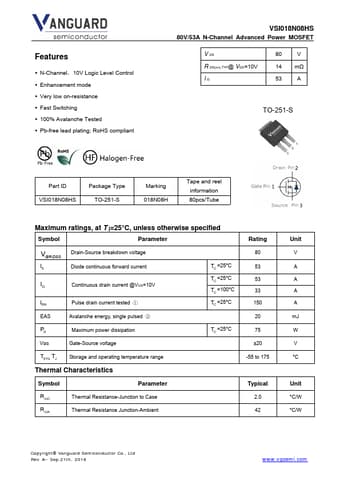  Datasheet Preview Page 1