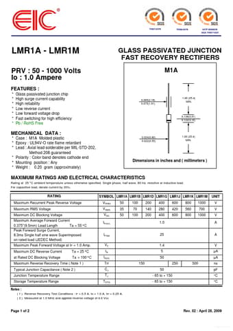  Datasheet Preview Page 1