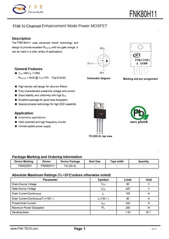  Datasheet Preview Page 1