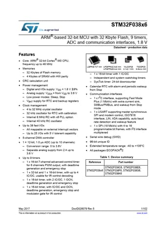  Datasheet Preview Page 1