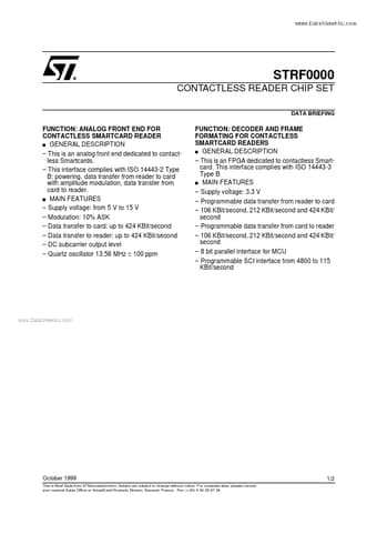  Datasheet Preview Page 1