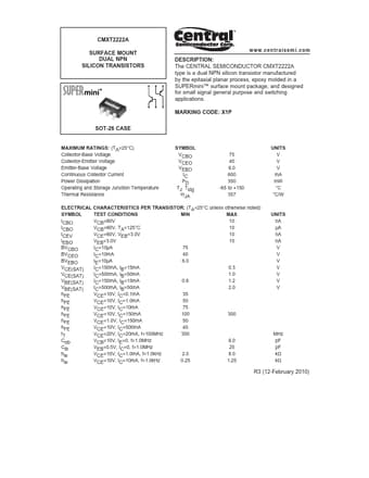  Datasheet Preview Page 1