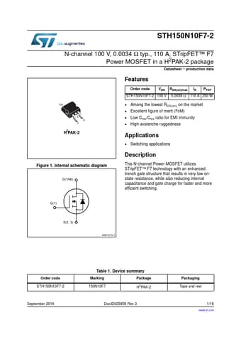  Datasheet Preview Page 1