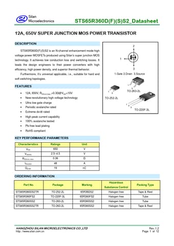  Datasheet Preview Page 1