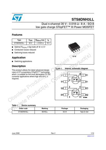  Datasheet Preview Page 1