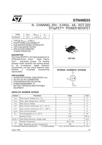  Datasheet Preview Page 1