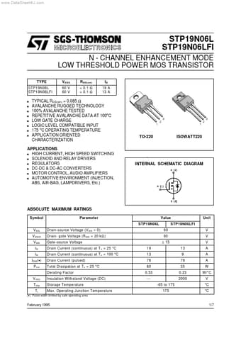  Datasheet Preview Page 1