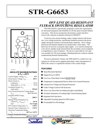  Datasheet Preview Page 1